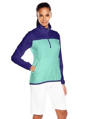 ADIDAS Women's Golf 1/4 Zip Wind Tech Jacket Size MEDIUM
